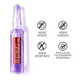REVITALIFT FILLER ΑΜΠΟΥΛΕΣ ΓΙΑ ΕΝΤΑΤΙΚΗ ΕΝΥΔΑΤΩΣΗ & ΣΥΣΦΙΞΗ ΜΕ ΥΑΛΟΥΡΟΝΙΚΟ ΟΞΥ